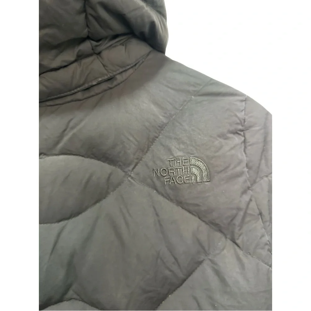 [SOLD] The North Face 600 Goose Down Jacket Women x-small Black Long Puffer Coat - Picture 4 of 7